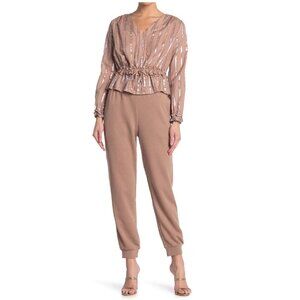 CURRENT AIR French Terry Glitter Jogger Pants